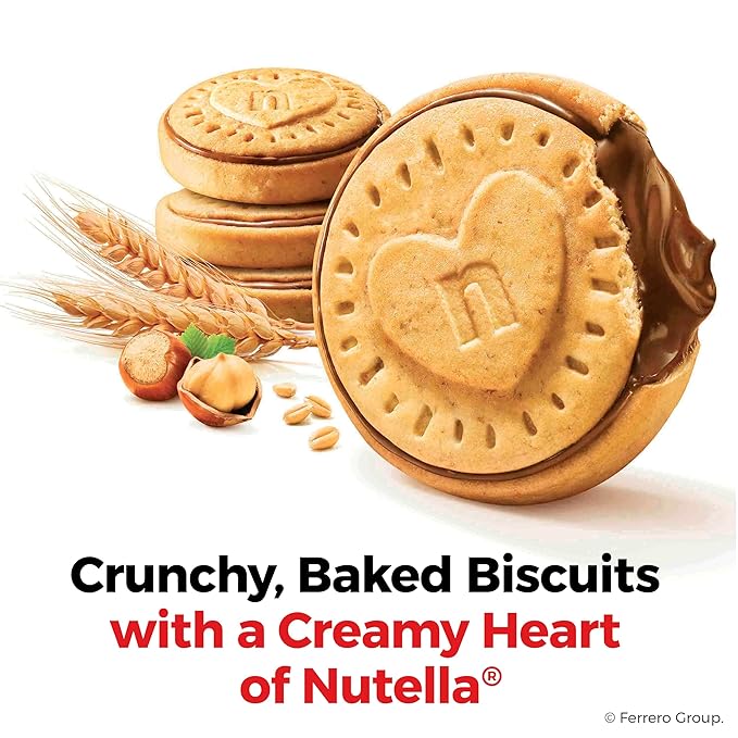 Nutella Biscuits, Hazelnut Spread With Cocoa, Sandwich Cookies, 20-Count Bag (Pack of 4) - Image 5